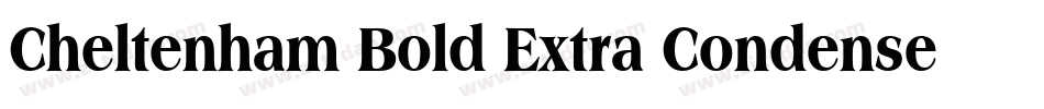 Cheltenham Bold Extra Condensed BT字体转换